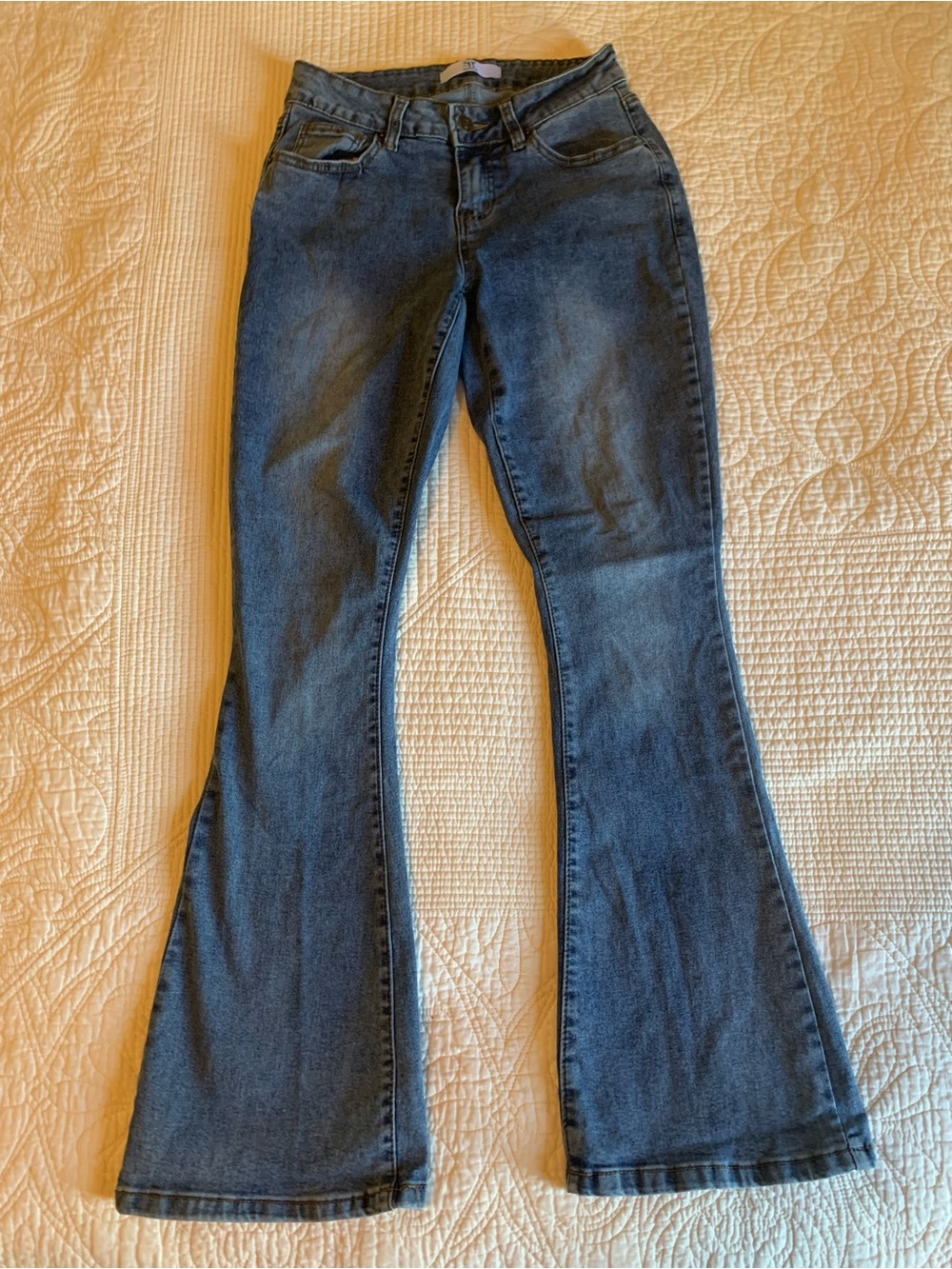 Social Butterfly flare leg denim jeans